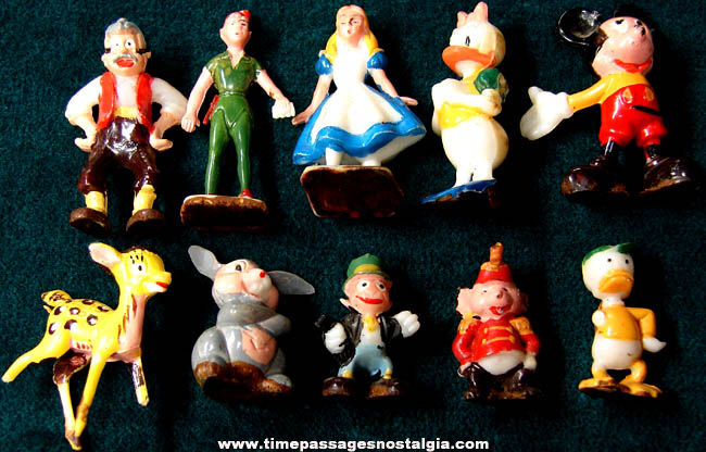 (10) Old Walt Disney Character Disneykin Figures