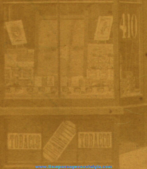 Old Tobacco & Cigarette Store Window Display Photograph