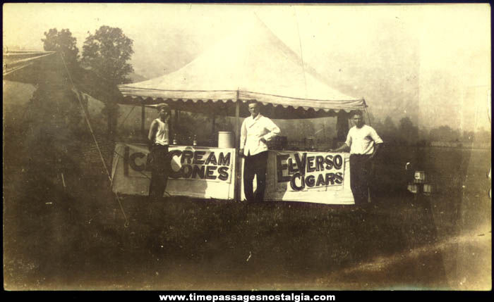 Old El Verso Cigar & Ice Cream Cone Vendor Tent Photograph