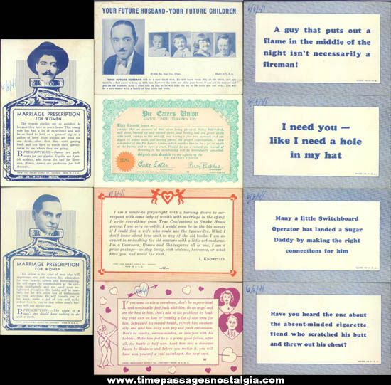 (10) Different 1930s Exhibit Supply Arcade Cards