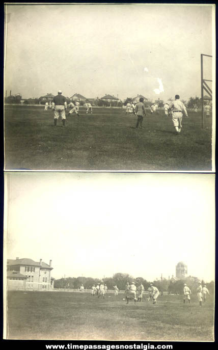(2) Early Baseball Game Photographs