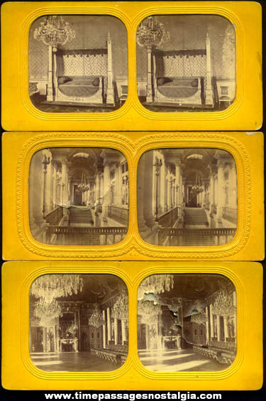 (7) Old Paris France Stereoview Photograph Cards