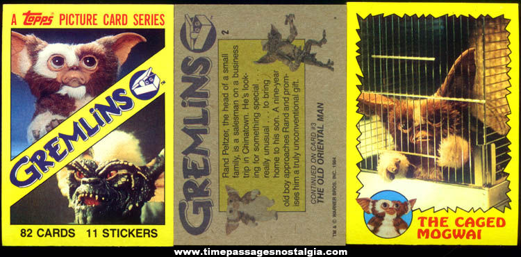 (81) 1984 Gremlins Topps Bubble Gum Trading Cards