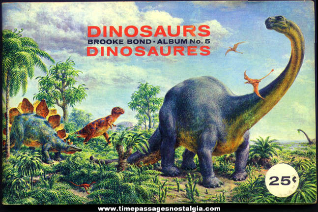 ©1966 Brooke Bond Tea Premium Card Album With (48) Dinosaur Cards