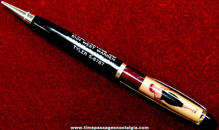 Old Texas Coal & Oil Company Risque Stripping Woman Novelty Mechanical Pencil