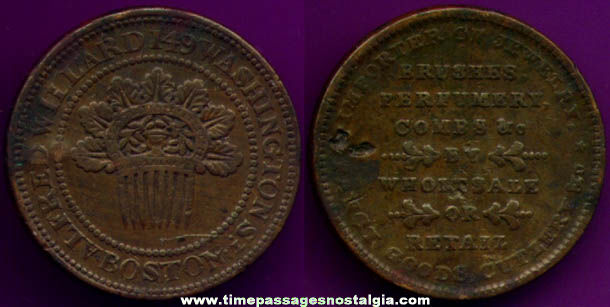 1800s United States Company Advertising Hard Times Token