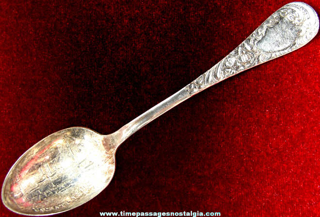 Old Silver Plated United States Navy Ship U.S.S. Maine Battleship Spoon