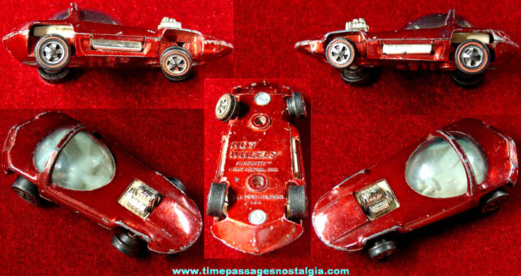 ©1967 Mattel Redlines Hot Wheels Silhouette Diecast Toy Car