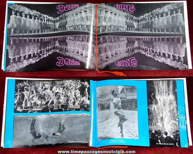 1968 Bal Du Moulin Rouge Paris France Advertising Souvenir Picture Booklet