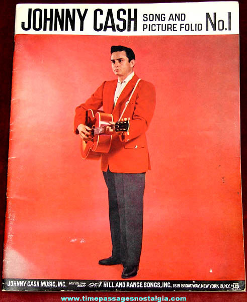 1959 Johnny Cash Song & Picture Folio Book No.1