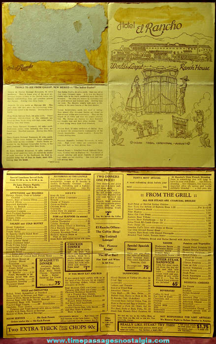(4) Old Western Route 66 Related Paper Items