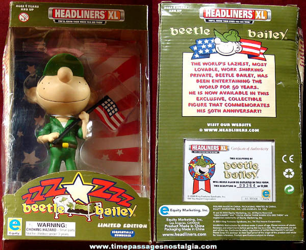 Boxed 50th Anniversary Limited Edition Beetle Bailey U.S. Army Soldier Figure