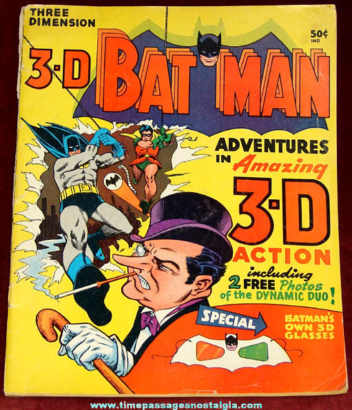 1966 Batman & Robin Adventures in 3-D Comic Book