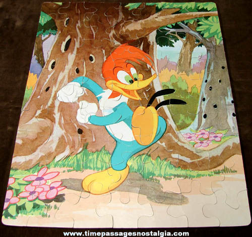 Old Boxed Woody Woodpecker Cartoon Character Whitman Jig Saw Puzzle