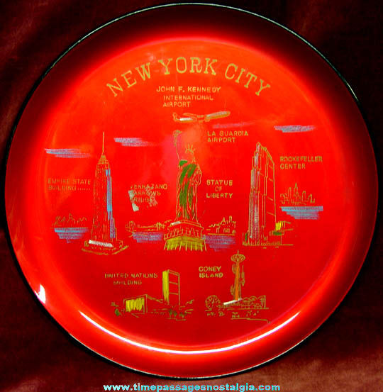 Old New York City Advertising Souvenir Plate