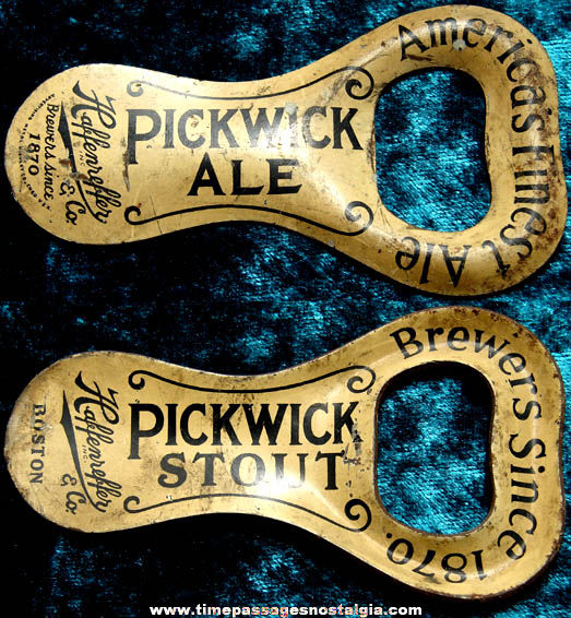 Old Haffenreffer Pickwick Ale & Stout Advertising Premium Beer Bottle Opener