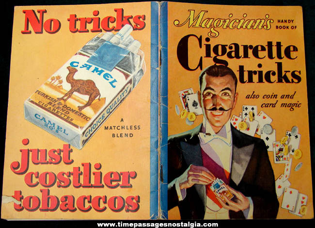 1933 Cigarette Advertising Premium Magician’s Cigarette Tricks Book