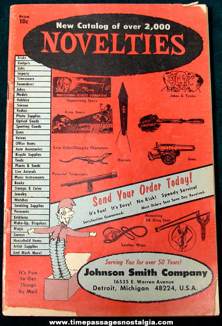 Old Johnson Smith Company Novelty Advertising Catalog