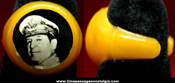 Old General Douglas MacArthur Real Photo Toy Ring