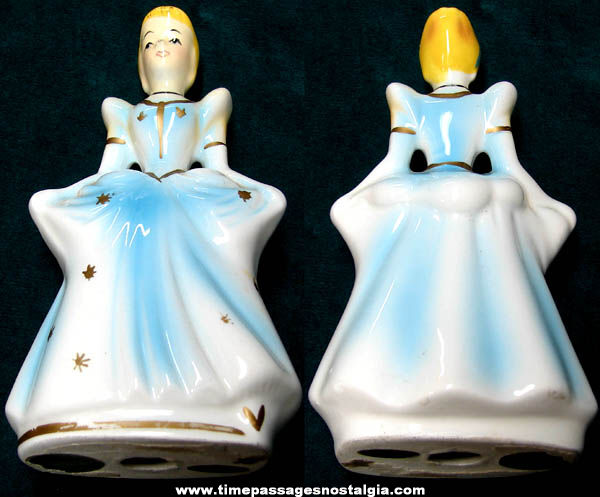1960 Walt Disney Cinderella Ceramic Figurine from Timex Watch