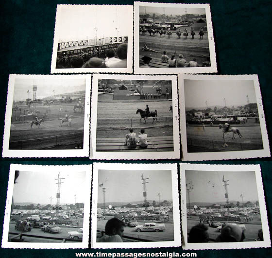 (8) 1957 Fair Show Attraction Black & White Photographs