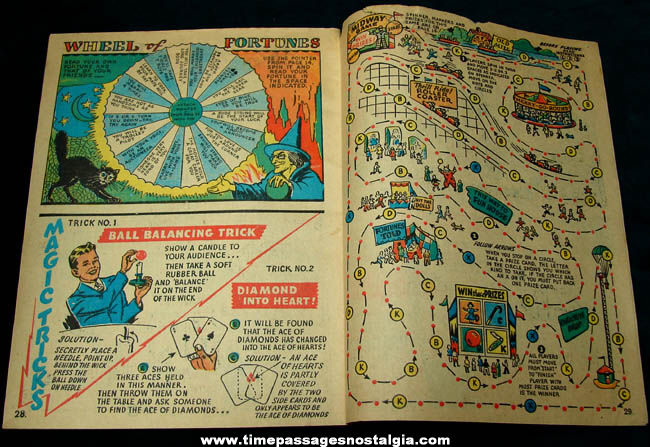 Colorful 1946 Post Cereal Premium Circus Activity Booklet #1