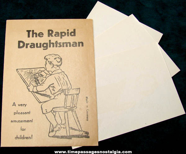 Old Unused Rapid Draughtsman Novelty Paper Drawing Toy