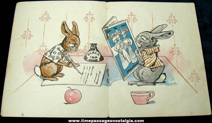 1909 Diamond Dyes Advertising Premium Bunny Tale Story Booklet
