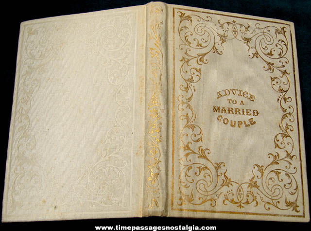 1872 Corning New York Wedding Book With Certificate & Stamp