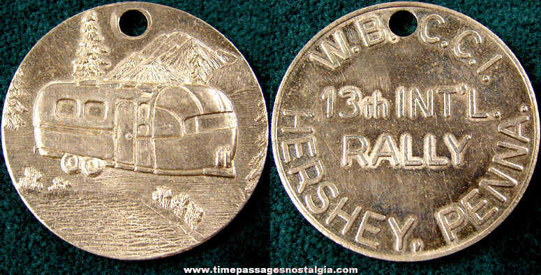 W.B.C.C.I. 13th International Airstream Rally Souvenir Medallion Token Coin