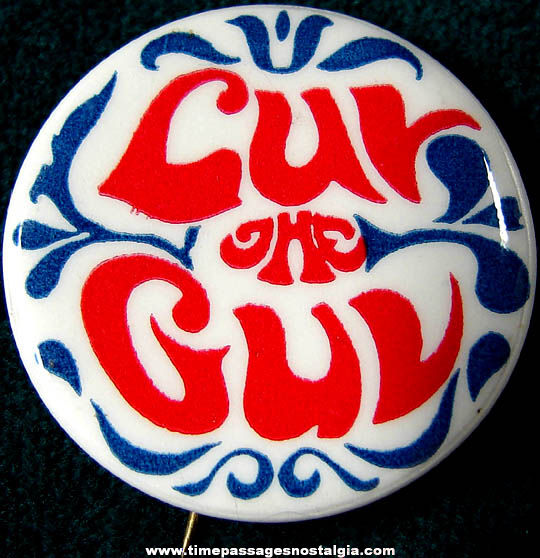 Colorful Old Luv The Guv Political Campaign Pin Back Button