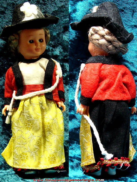Small Old Dressed European Toy Doll
