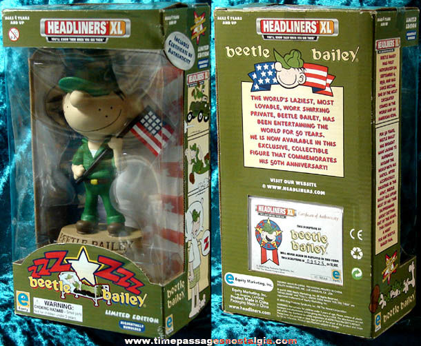 Boxed 50th Anniversary Limited Edition Beetle Bailey U.S. Army Soldier Figure