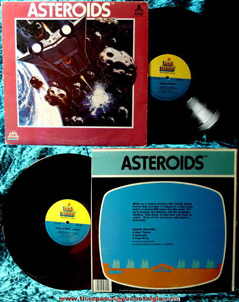 1982 Atari Asteroids Arcade Video Game Record Album