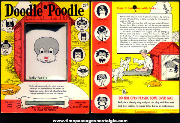 Old Doodle Poodle Carded Magnetic Toy Game