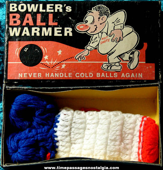 Boxed 1973 Bowler’s Ball Warmer Joke Novelty Item