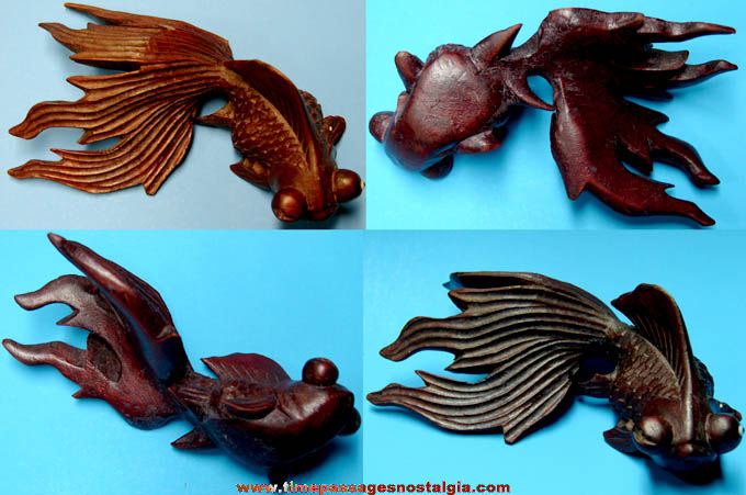 Old Carved Wooden Fish