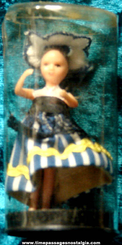 Colorful Old Boxed Miniature Souvenir Toy Doll