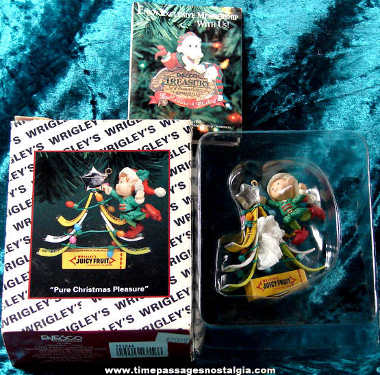 Unused & Boxed 1994 Wrigley’s Chewing Gum Advertising Enesco Christmas Tree Ornament