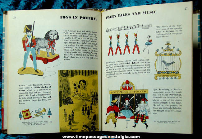 1957 The First Book of Toys Hard Back Book