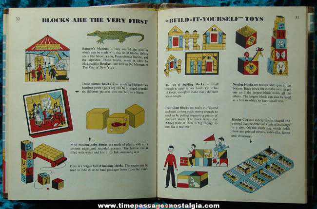 1957 The First Book of Toys Hard Back Book