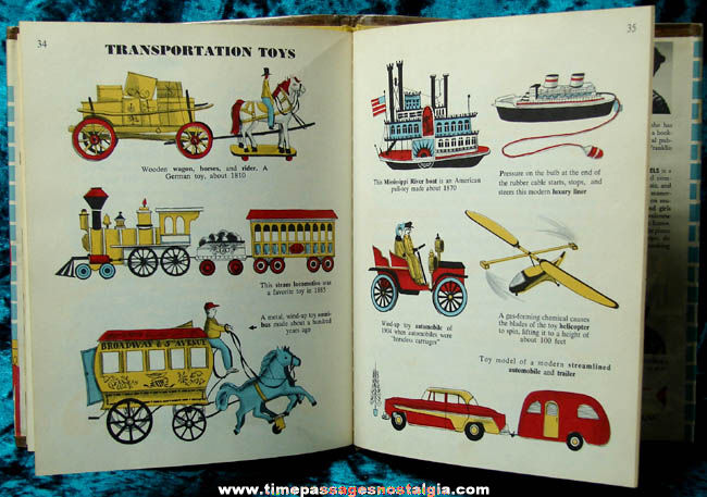 1957 The First Book of Toys Hard Back Book