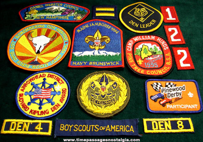 (15) Different Colorful Boy Scout Cloth Patches