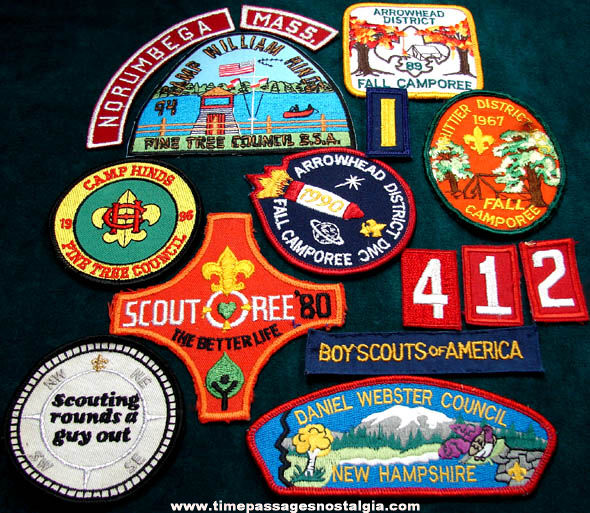 (15) Different Colorful Boy Scout Cloth Patches