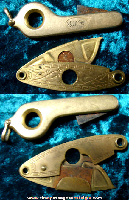 (2) Small Old Metal Cigar Cutter Tools