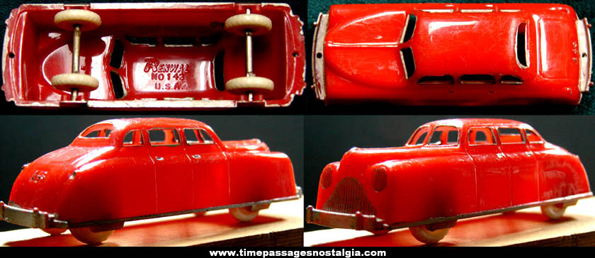 Old Red Plastic Renwal Toy Car