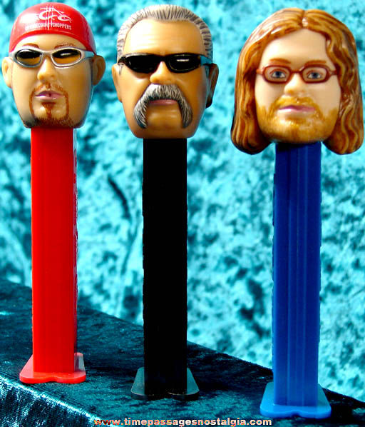 (3) Orange County Choppers Character PEZ Candy Dispensers