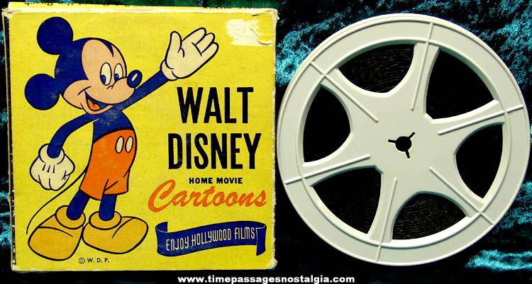 Old Boxed Walt Disney Hollywood Films 8mm Cartoon Movie Film