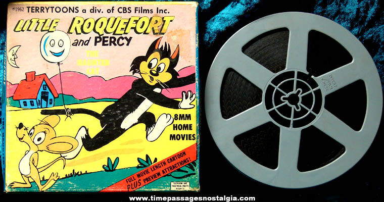 Boxed 1962 Little Roquefort & Percy 8mm Terrytoons Film Cartoon Movie