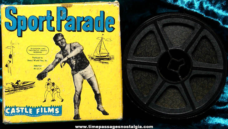 Boxed 16mm Football Parade of The Year 1957 Sports Parade Castle Films Movie